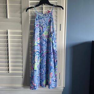 Lilly Pulitzer Blue and Pink Patterned Dress